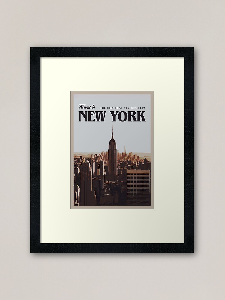 Thumbnail 2 of 7, Framed Art Print, New York designed and sold by CallumGardiner.