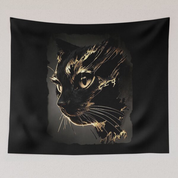 Item preview, Golden Shadow Cat designed and sold by TitiaDesign.