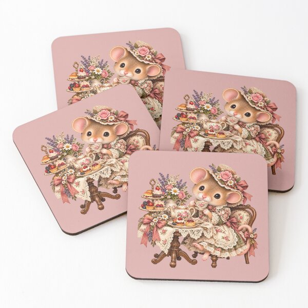 Item preview, Premium Cottagecore Tea Party Mouse Art – Vintage Storybook Print designed and sold by MagicMakerPh.