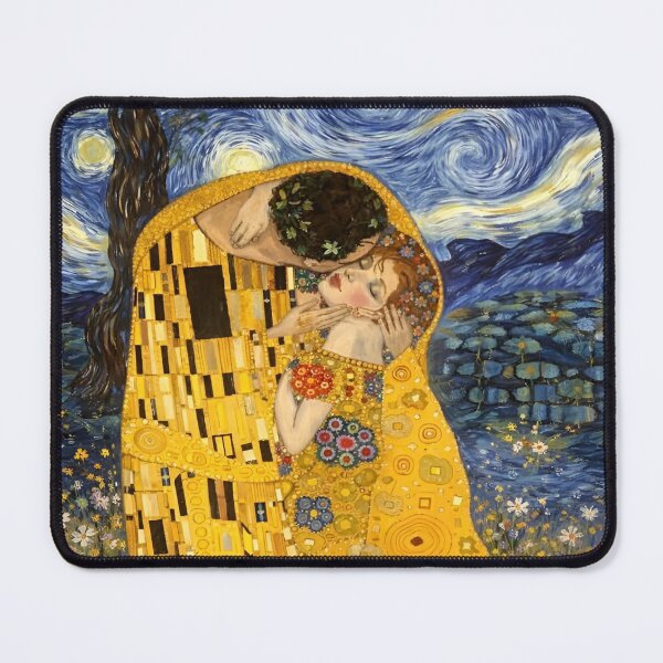 Item preview, A Luminous Celebration of Love and Passion Encapsulated Within a Dreamy Landscape of Vibrant Colors, Intricate Patterns, and Iconic Imagery That Represents Eternal Bonds designed and sold by Matt_Smith.