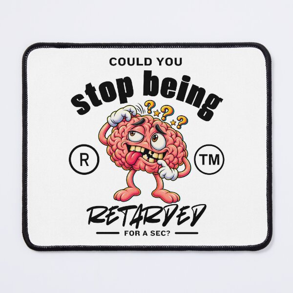Item preview, Could You Stop Being Weird for a Sec? – Funny Brain Humor Cartoon designed and sold by Peerless-Prime.