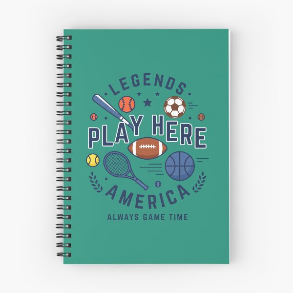 Item preview, Legends Play Here America - Always Game Time Sports Graphic    designed and sold by MyHappyArtShop.