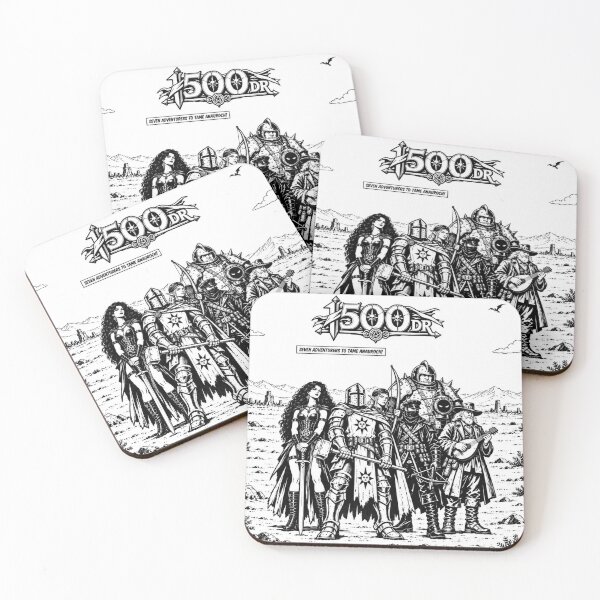 Item preview, 1500DR - Seven adventurers to tame Anauroch! (Retro) designed and sold by The Druids Dungeon.