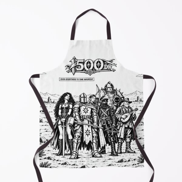 Item preview, 1500DR - Seven adventurers to tame Anauroch! (Retro) designed and sold by The Druids Dungeon.