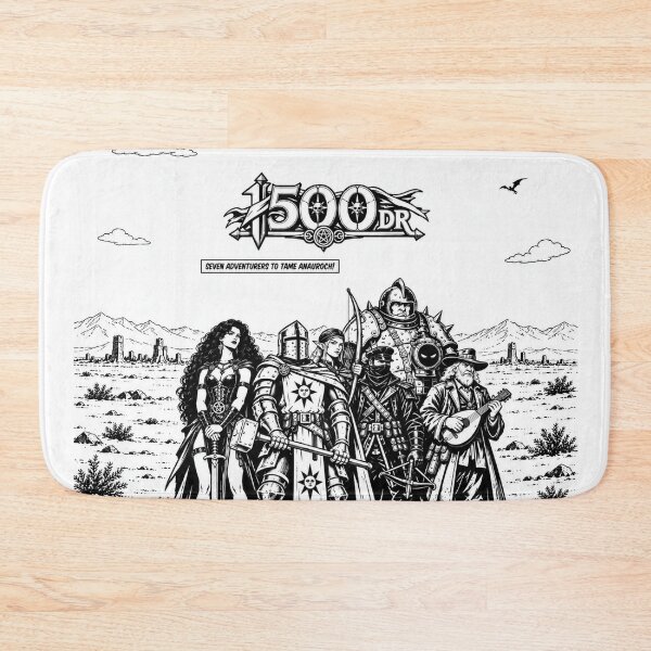 Item preview, 1500DR - Seven adventurers to tame Anauroch! (Retro) designed and sold by The Druids Dungeon.