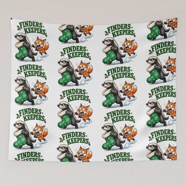 Item preview, Funny Honey Badger Finders Keepers Christmas designed and sold by paintingnou.