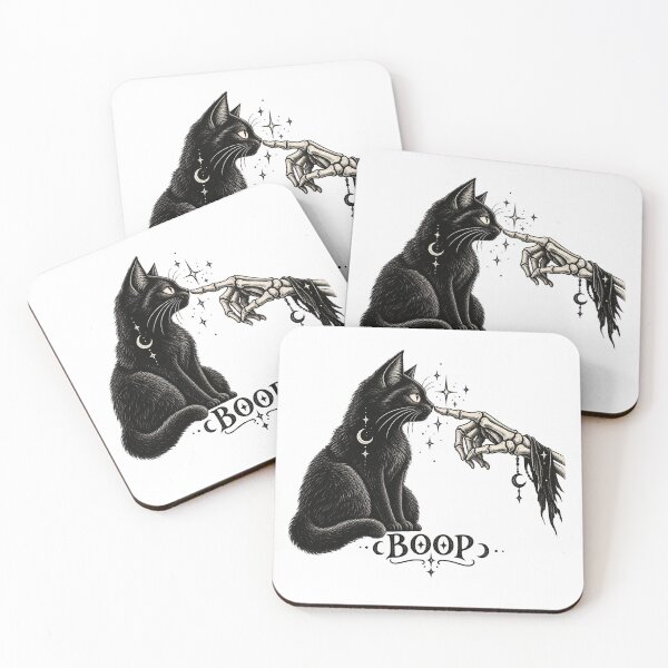 Item preview, Boop Black Cat Skeleton Hand Gothic Halloween designed and sold by will freed18.