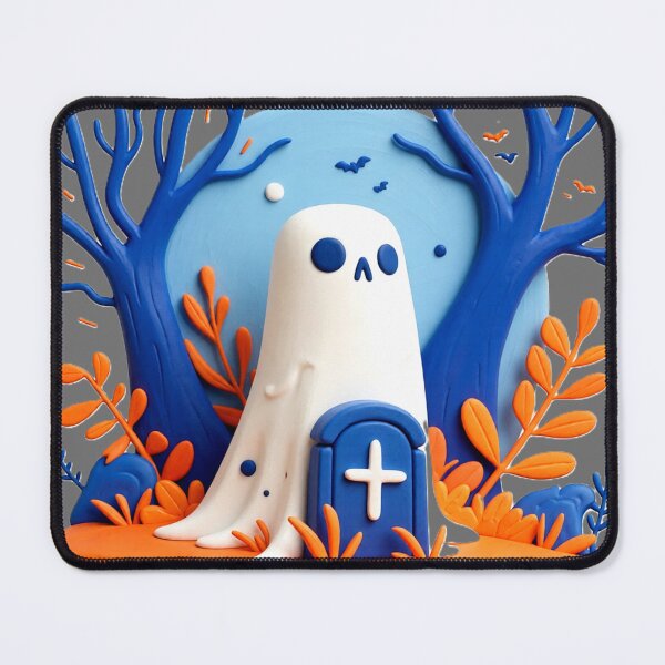 Item preview, ghost cottage C colorful halloween geometric design designed and sold by SmashingDeals.