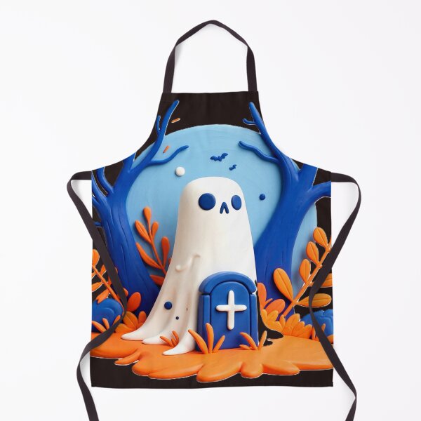 Item preview, ghost cottage C colorful halloween geometric design designed and sold by SmashingDeals.