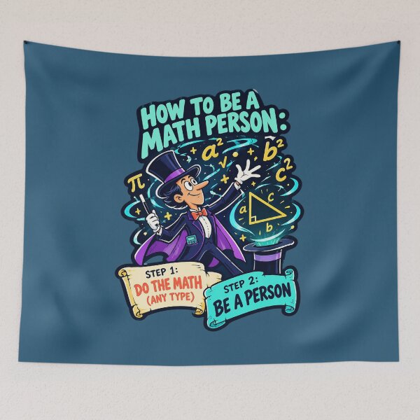 Item preview, How to Be a Math Person – Funny Math Magician. designed and sold by Endless7Art.