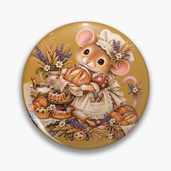 Item preview, Premium Cottagecore Little Baker Dormouse Art – Vintage Storybook Print designed and sold by MagicMakerPh.