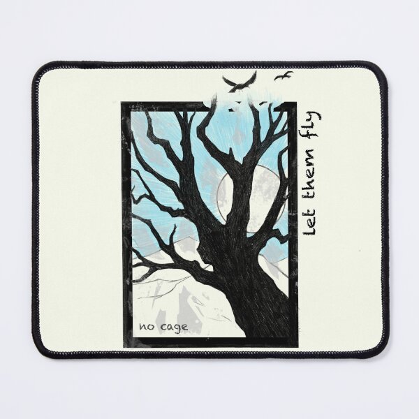 Item preview, Freedom Has No Frame – Dark Side Tree and Flying Birds designed and sold by FromtheEast.
