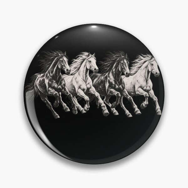 Item preview, Wild Horses Running Vintage Equestrian Western designed and sold by will freed18.