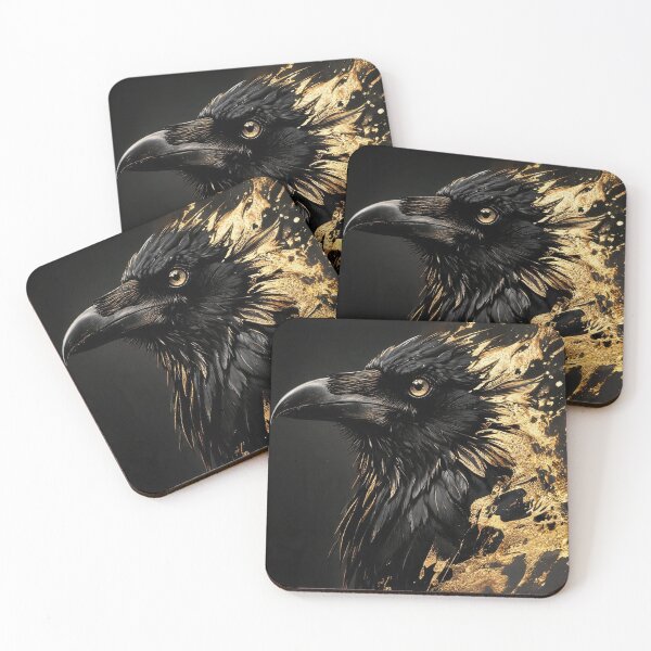 Item preview, Golden crow designed and sold by TitiaDesign.