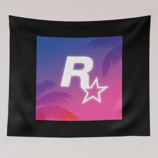 Item preview, Rockstar Games Vice City Retro Sunset Logo designed and sold by BubblePopRed.