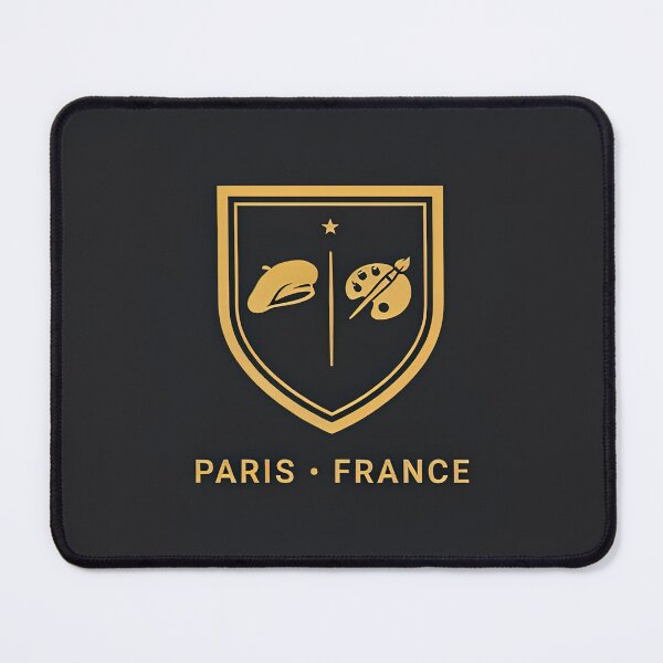 Item preview, Vintage Shield Badge Paris France Artist Beret Palette Crest Vector designed and sold by Shutter-Dragon.