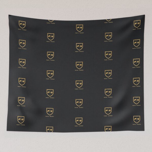 Item preview, Vintage Shield Badge Paris France Artist Beret Palette Crest Vector designed and sold by Shutter-Dragon.
