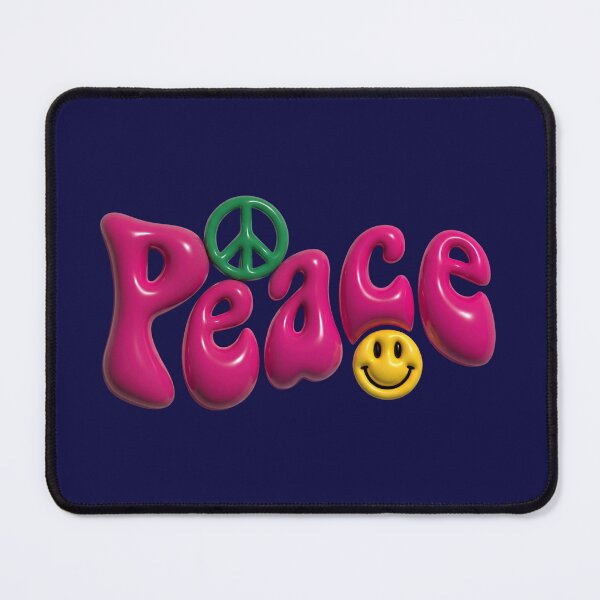 Item preview, Peace 3D Bubble Typography designed and sold by Festive Bug.