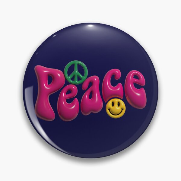 Item preview, Peace 3D Bubble Typography designed and sold by Festive Bug.