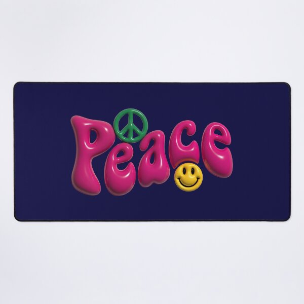 Item preview, Peace 3D Bubble Typography designed and sold by Festive Bug.