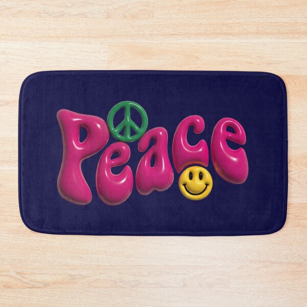Item preview, Peace 3D Bubble Typography designed and sold by Festive Bug.