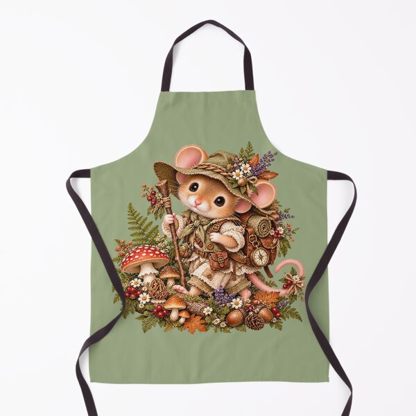 Item preview, Premium Cottagecore Woodland Explorer Mouse Art – Vintage Print designed and sold by MagicMakerPh.