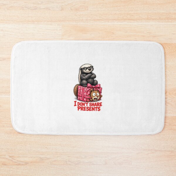 Item preview, Funny Honey Badger I Don't Share Presents Christmas designed and sold by paintingnou.