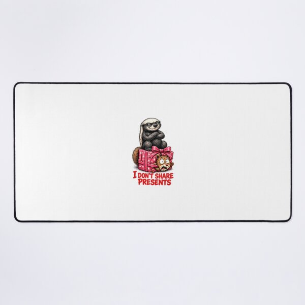 Item preview, Funny Honey Badger I Don't Share Presents Christmas designed and sold by paintingnou.