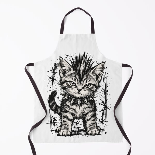 Item preview, Punk Rock Kitten Cat Spiky Collar designed and sold by ShopFanCreation.