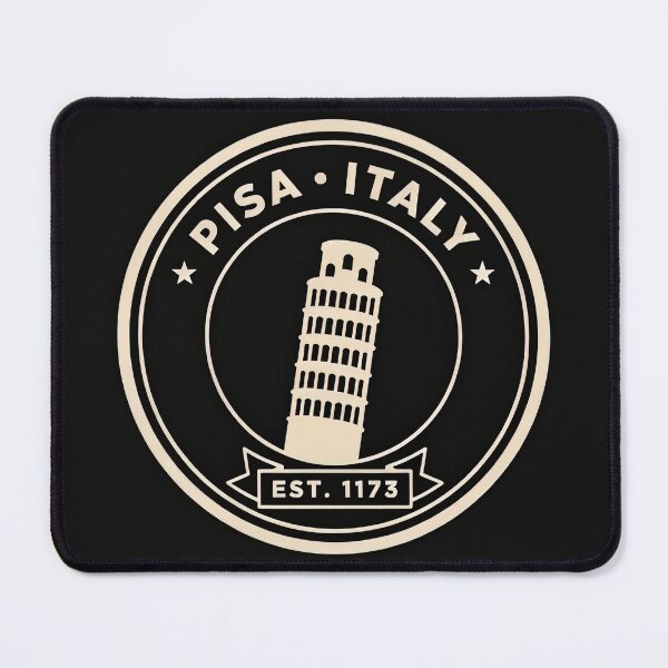 Item preview, Vintage Circular Badge Pisa Italy Leaning Tower Crest Vector designed and sold by Shutter-Dragon.