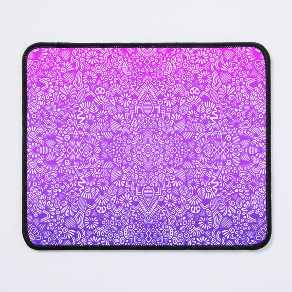 Item preview, Neon Pink Purple Blue Galaxy Gradient Mandala Pattern designed and sold by FioreDiCiliegio.
