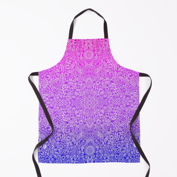 Item preview, Neon Pink Purple Blue Galaxy Gradient Mandala Pattern designed and sold by FioreDiCiliegio.