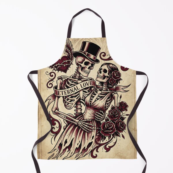 Item preview, Skeleton Couple Forever Love Gothic Valentine Art designed and sold by Glitchart66.