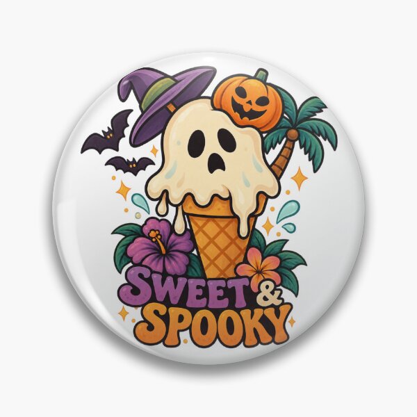 Item preview, Sweet & Spooky Ghost Ice Cream designed and sold by DustyCuriositie.