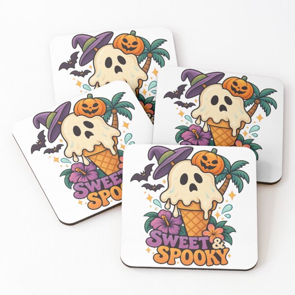 Item preview, Sweet & Spooky Ghost Ice Cream designed and sold by DustyCuriositie.
