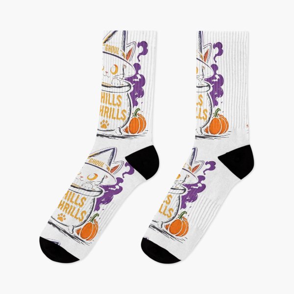 Item preview,  Ghoul Chills And Thrills Witch Cat Cauldron Halloween designed and sold by Retro Whiskers.