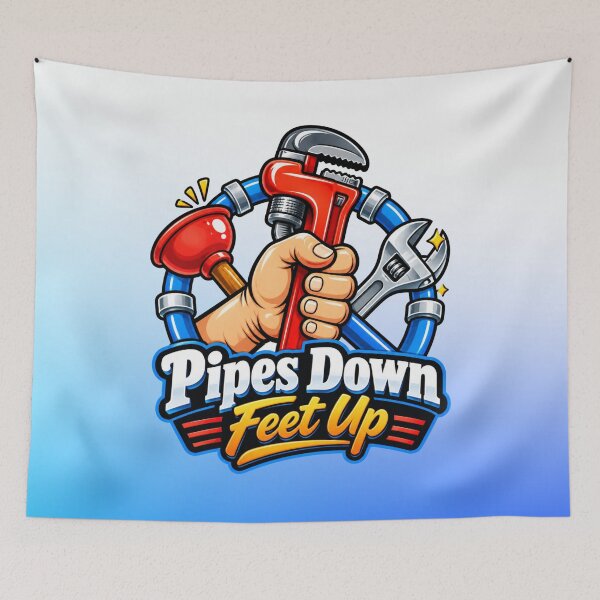 Item preview, Pipes Down Feet Up | Retired Plumber Crewneck  designed and sold by Xpression876.