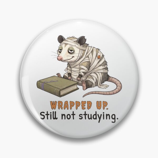 Item preview, Wrapped Up. Still Not Studying. designed and sold by ChernotytskaArt.