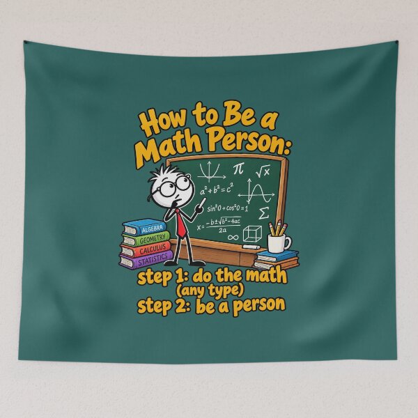 Item preview, How to Be a Math Person, Funny Mathematics Teacher. designed and sold by Endless7Art.