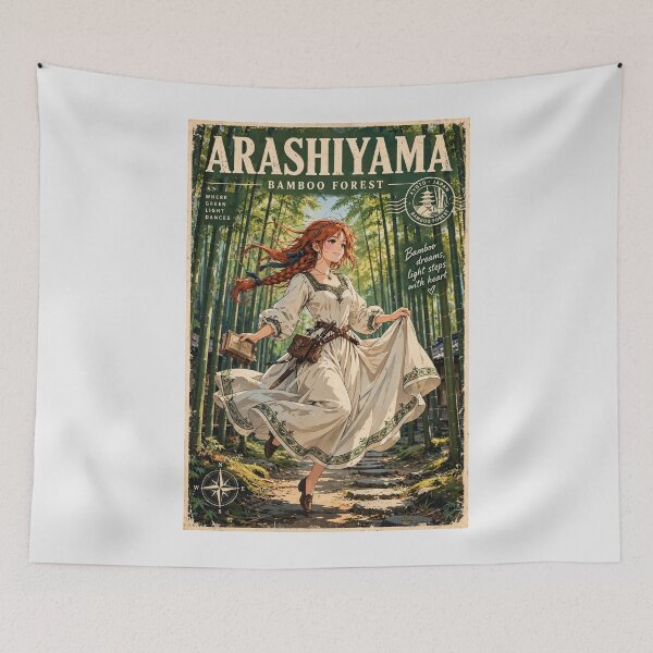 Item preview, Japan - Dancing Through Arashiyama - Arashiyama Bamboo Forest designed and sold by DibujandoPorfa.