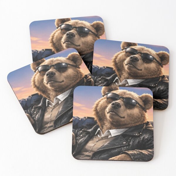 Item preview, Cool Bear – Stylish Teddy Bear designed and sold by MushArtist.