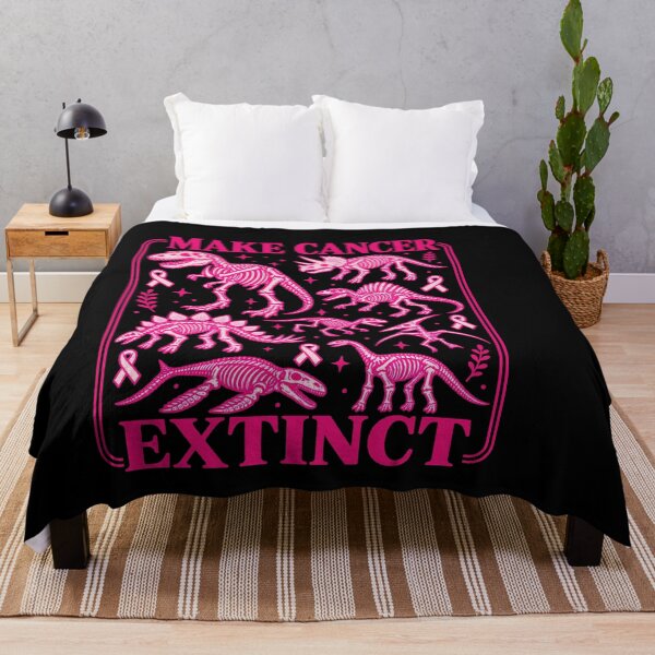 Aperçu de l'œuvre Make Cancer Extinct Dinosaur Awareness Supporter créée et vendue par sportfantees.