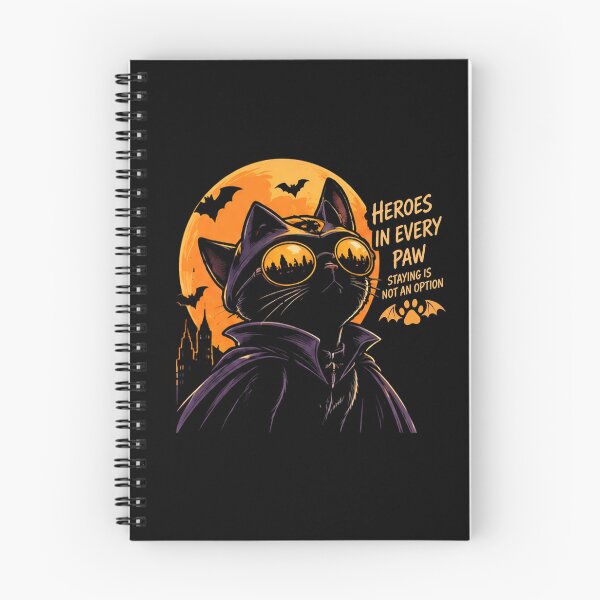 Item preview, Heroes In Every Paw Superhero Cat Halloween Art Illustration designed and sold by Retro Whiskers.
