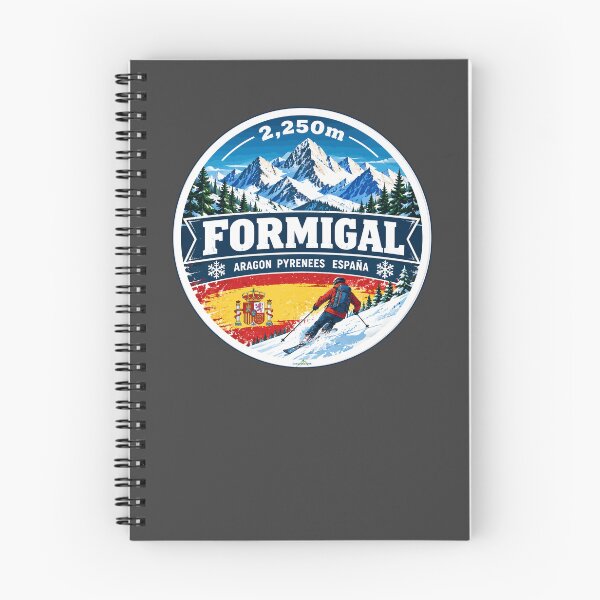 Item preview, Formigal Spain Pyrenees Ski Skiing Sticker TShirt 01 designed and sold by OuterShellUK.