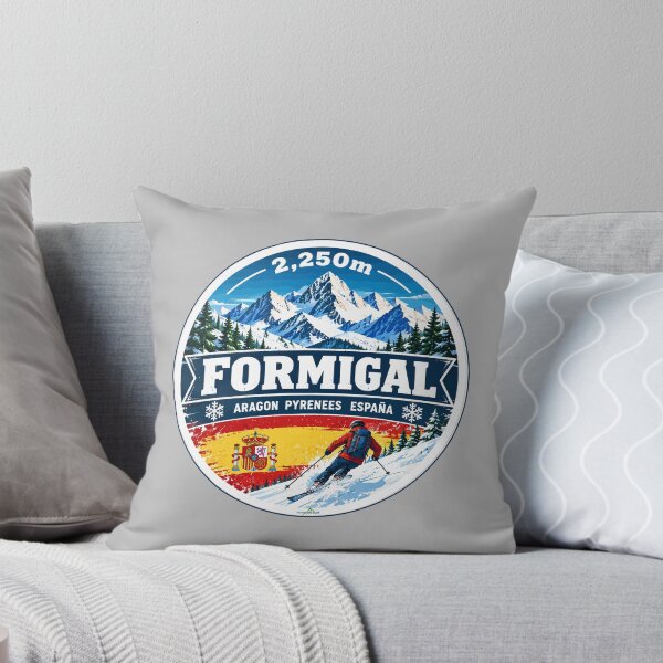 Item preview, Formigal Spain Pyrenees Ski Skiing Sticker TShirt 01 designed and sold by OuterShellUK.