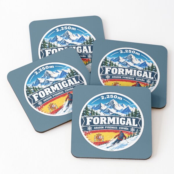 Item preview, Formigal Spain Pyrenees Ski Skiing Sticker TShirt 01 designed and sold by OuterShellUK.