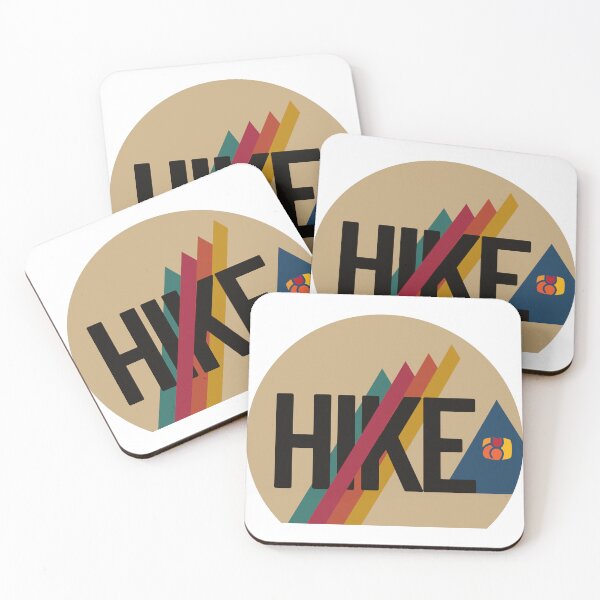 Item preview, Insignia de senderismo vintage HIKE – Gráfico retro de senderismo de montaña designed and sold by MyNeko.