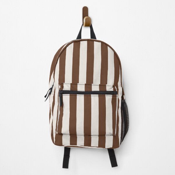 Item preview, Cabana stripes in chocolate brown and cream designed and sold by RishabhArts1.