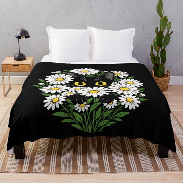 Artikelvorschau, Peeking Cat Daisy Flower Pet Lover entworfen und verkauft von sportfantees.