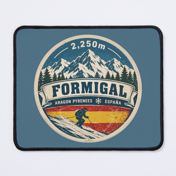 Item preview, Formigal Spain Pyrenees Ski Skiing Sticker TShirt 02 designed and sold by OuterShellUK.